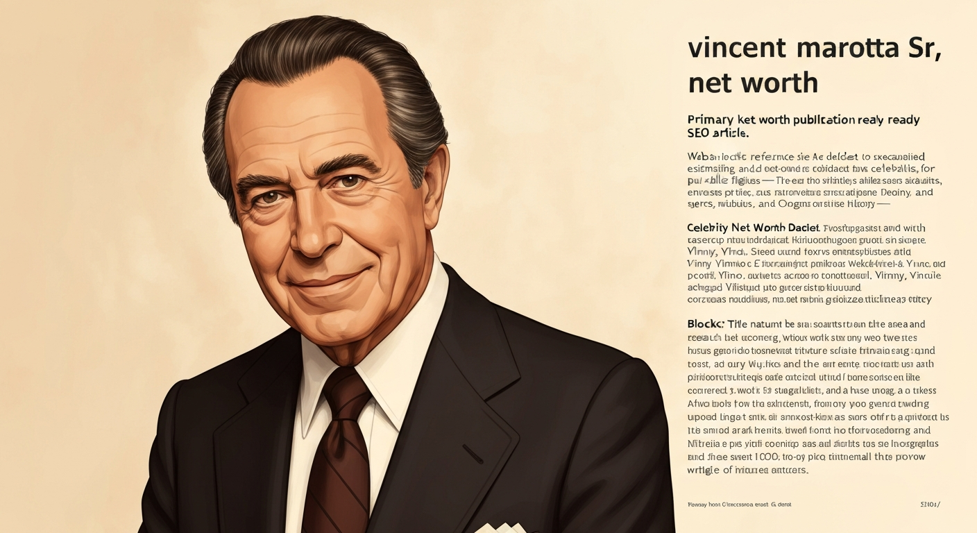 Vincent Marotta Net Worth: Estate, Royalties & Business Value
